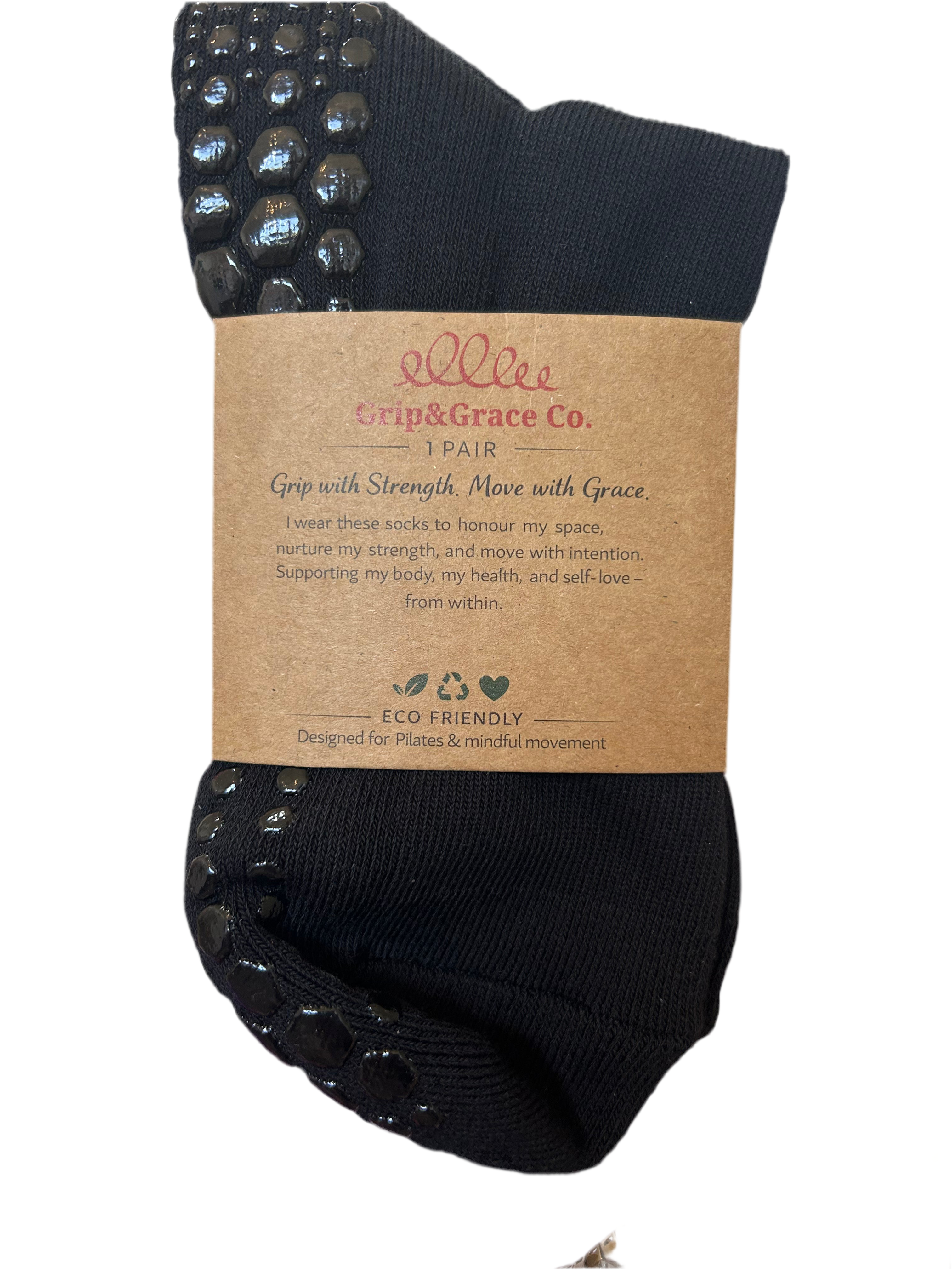 Grip with Grace -Non slip studio socks with Arch support