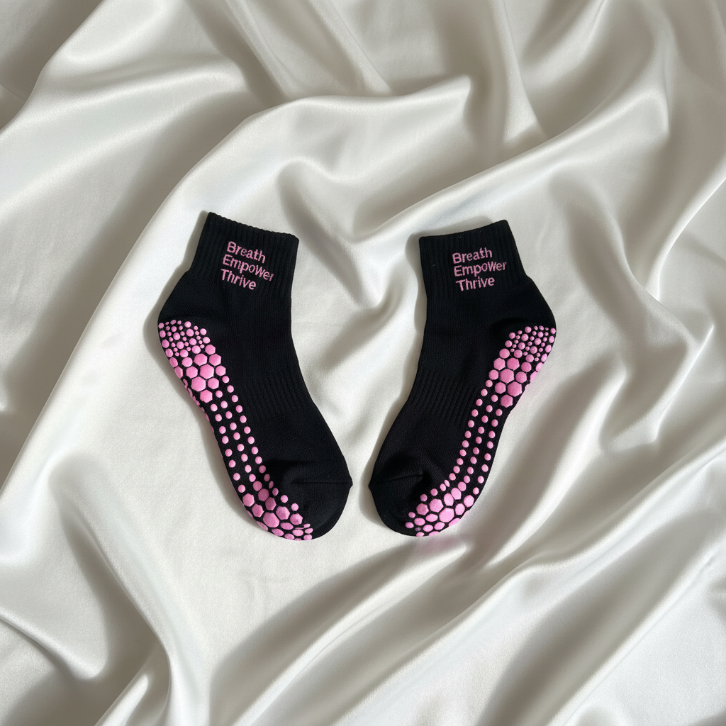 Breath Empower Thrive Socks - Silk Flat Lay