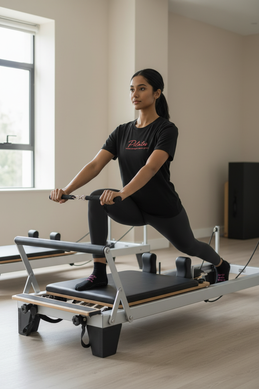 Full body shot wearing both products