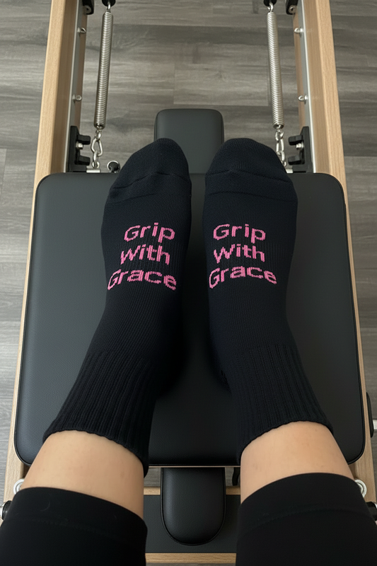 Grip With Grace Socks on Reformer